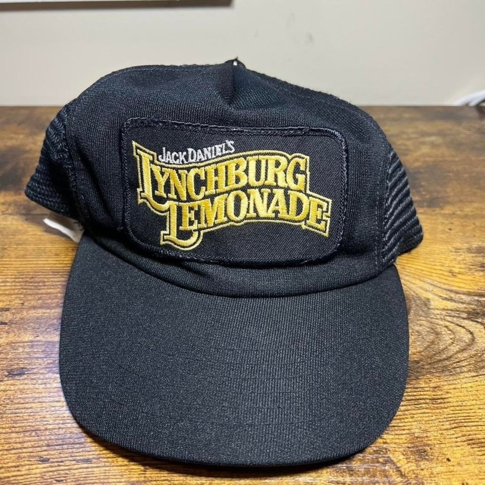 Vintage 1980s Jack Daniel's Lynchburg Lemonade black trucker hat